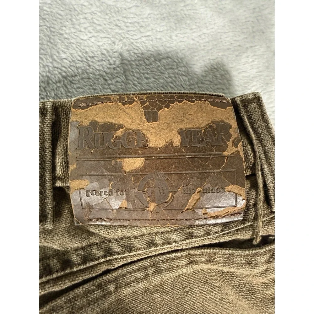 Wrangler Brush Pants Rugged Wear Mens 34x30 Brown Cotton Nylon Field Hunting